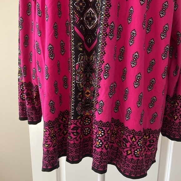 Catherines 2X purple top scoop neck long sleeves - Picture 4 of 9